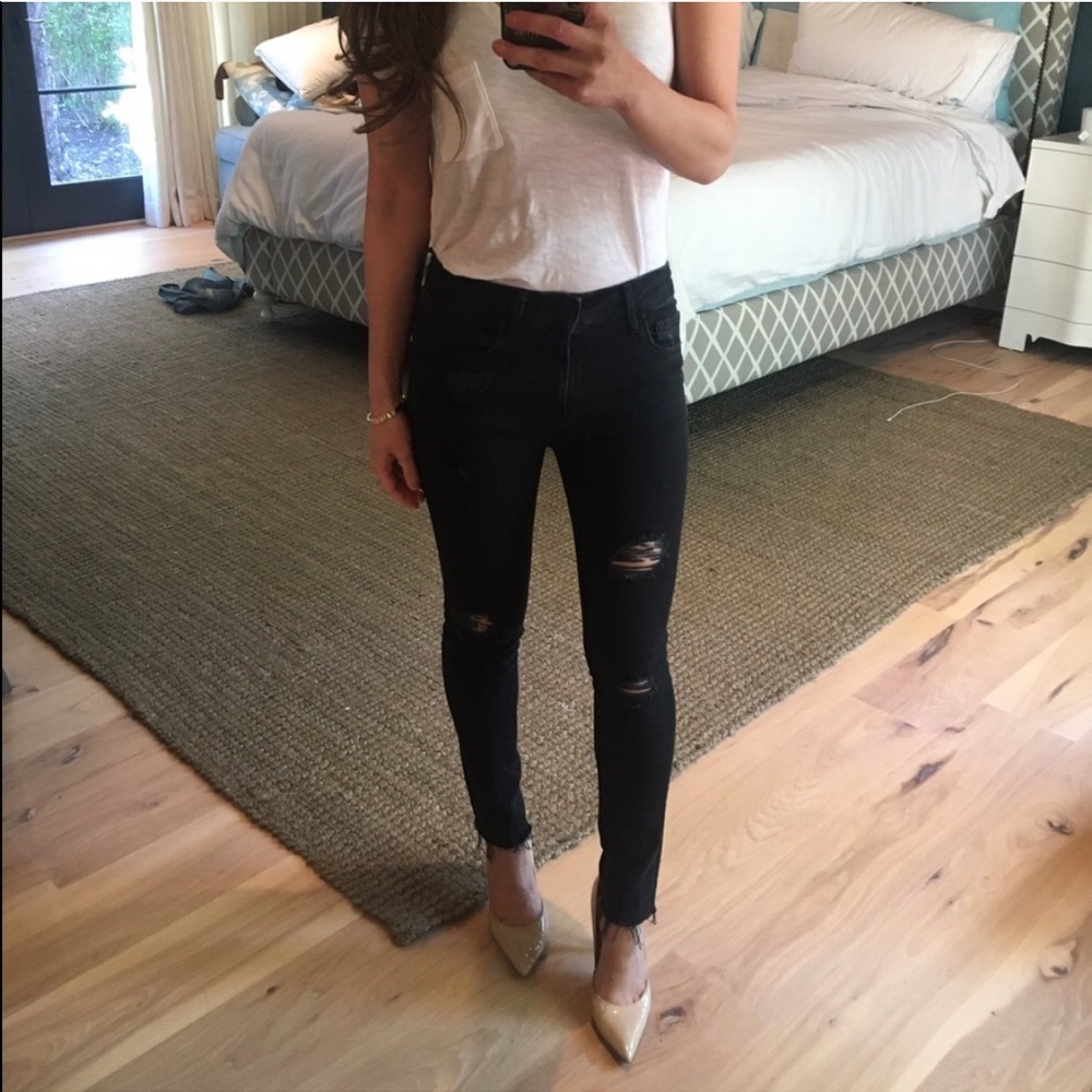 Ripped/distressed Black Zara Jeans
